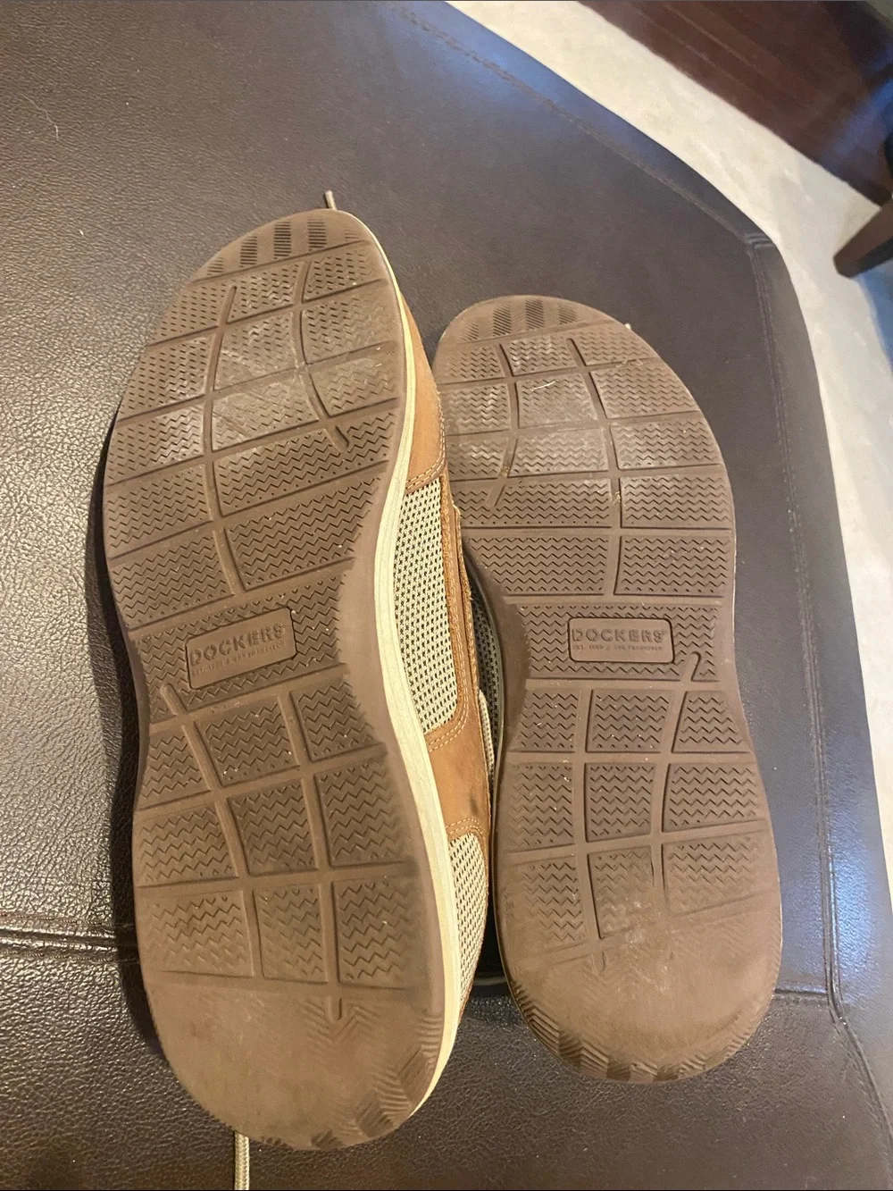 Dockers Men's Tan Brown Leather Boat Shoes